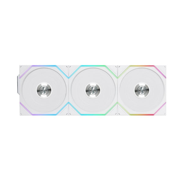 Fan-Cooler-Lian-Li-UNI-FAN-TL120-V2-Reverse-Blade-Wireless-Fluid-Dynamic-Bearing-120mm-Blanco-RGB-3-Pack