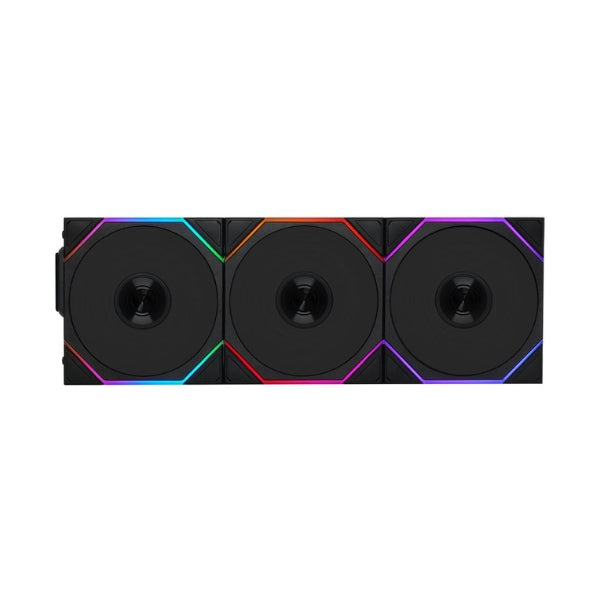 Fan-Cooler-Lian-Li-UNI-FAN-TL120-V2-Reverse-Blade-Wireless-Fluid-Dynamic-Bearing-120mm-Negro-RGB-3-Pack