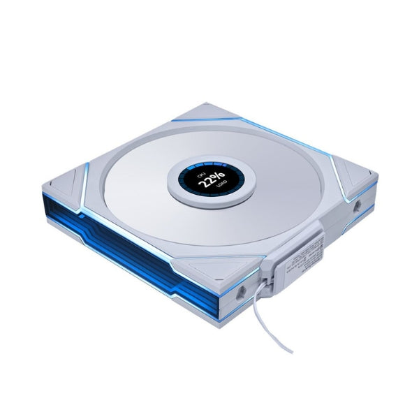 Fan-Cooler-Lian-Li-Uni-Fan-Reverse-TL-Wireless-LCD-Fluid-Dynamic-Bearing-140mm-Blanco-RGB