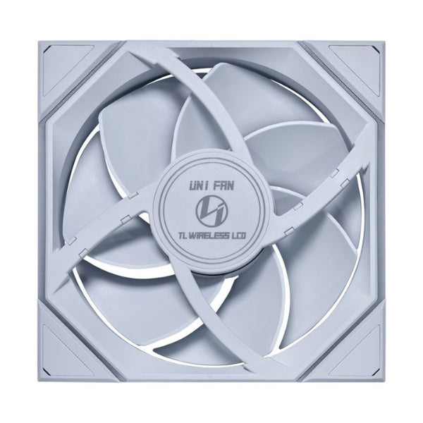Fan-Cooler-Lian-Li-Uni-Fan-Reverse-TL-Wireless-LCD-Fluid-Dynamic-Bearing-140mm-Blanco-RGB
