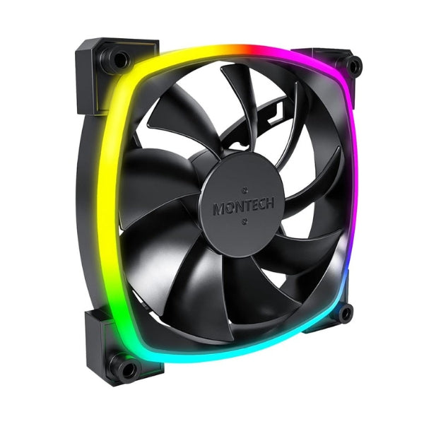 Fan-Cooler-Montech-AX120-ARGB-120mm-Hydro-Dynamic-Bearing-Negro-ARGB