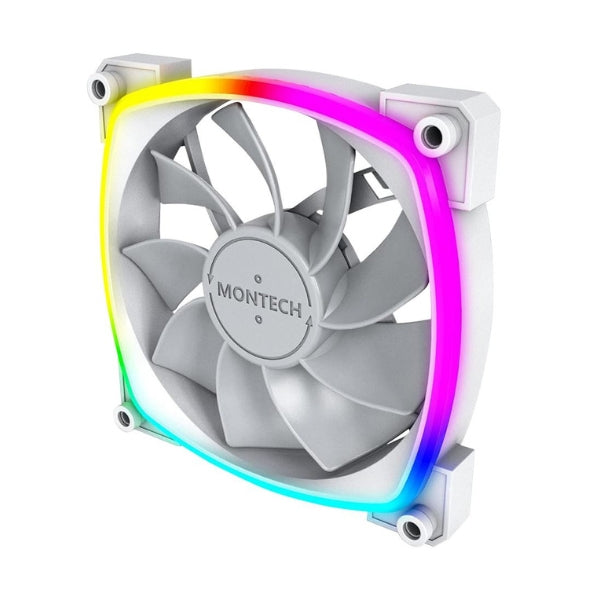 Fan-Cooler-Montech-RX120-ARGB-Rifle-Bearing-Reversed-120mm-Blanco-ARGB