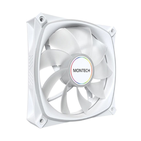 Fan-Cooler-Montech-RX120-PRO-RGB-Rifle-Bearing-120mm-Blanco-RGB