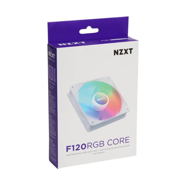 Fan-Cooler-NZXT-F120-RGB-Core-Fluid-Dynamic-Bearing-120mm-Blanco-RGB