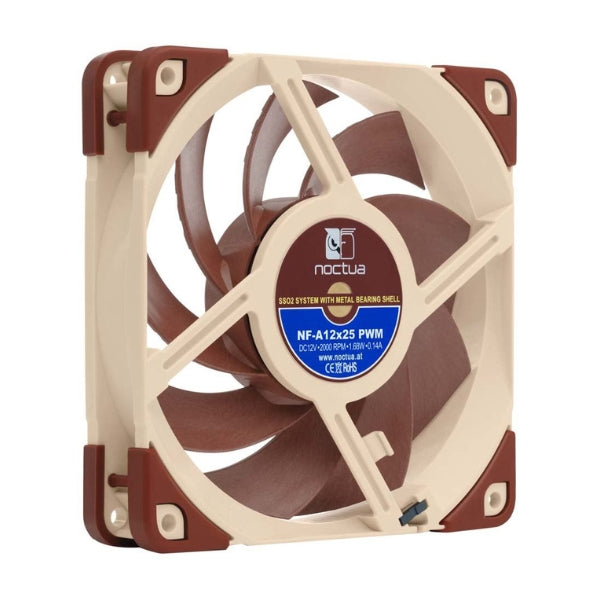 Fan-Cooler-Noctua-NF-A12x25-PWM-SSO2-Bearing-120mm-Marrón