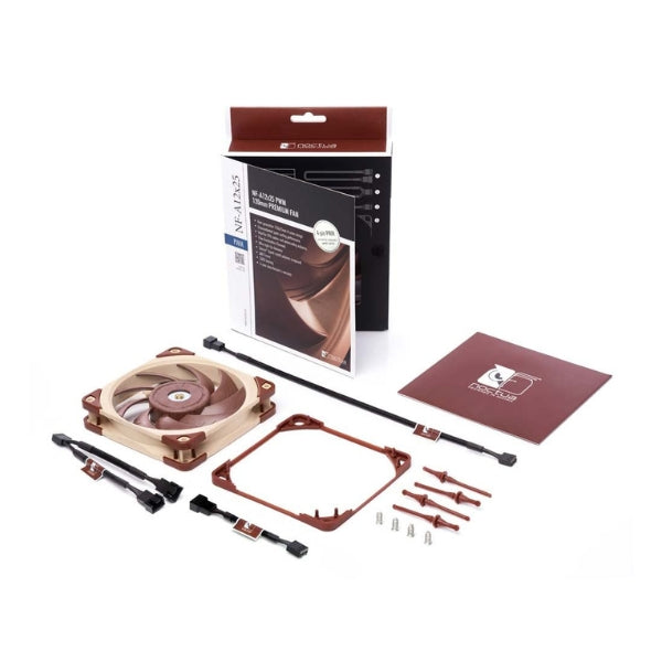 Fan-Cooler-Noctua-NF-A12x25-PWM-SSO2-Bearing-120mm-Marrón