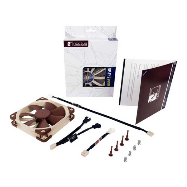 Fan-Cooler-Noctua-NF-F12-PWM-SSO-Bearing-120mm-Marrón