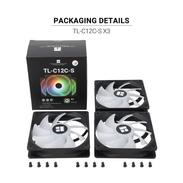 Fan-Cooler-Thermalright-TL-C12C-S-ARGB-Fluid-Dynamic-Bearing-120mm-Negro-3-Pack