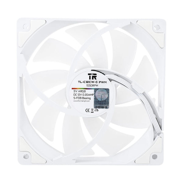 Fan-Cooler-Thermalright-TL-C12C-S-Fluid-Dynamic-Bearing-120mm-Blanco-RGB-3-Pack