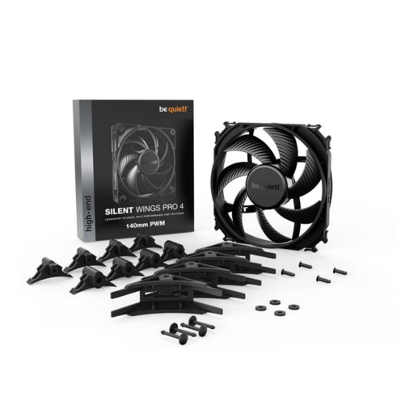Fan-Cooler-be-quiet-SILENT-WINGS-PRO-4-Fluid-Dynamic-Bearing-140mm-Negro