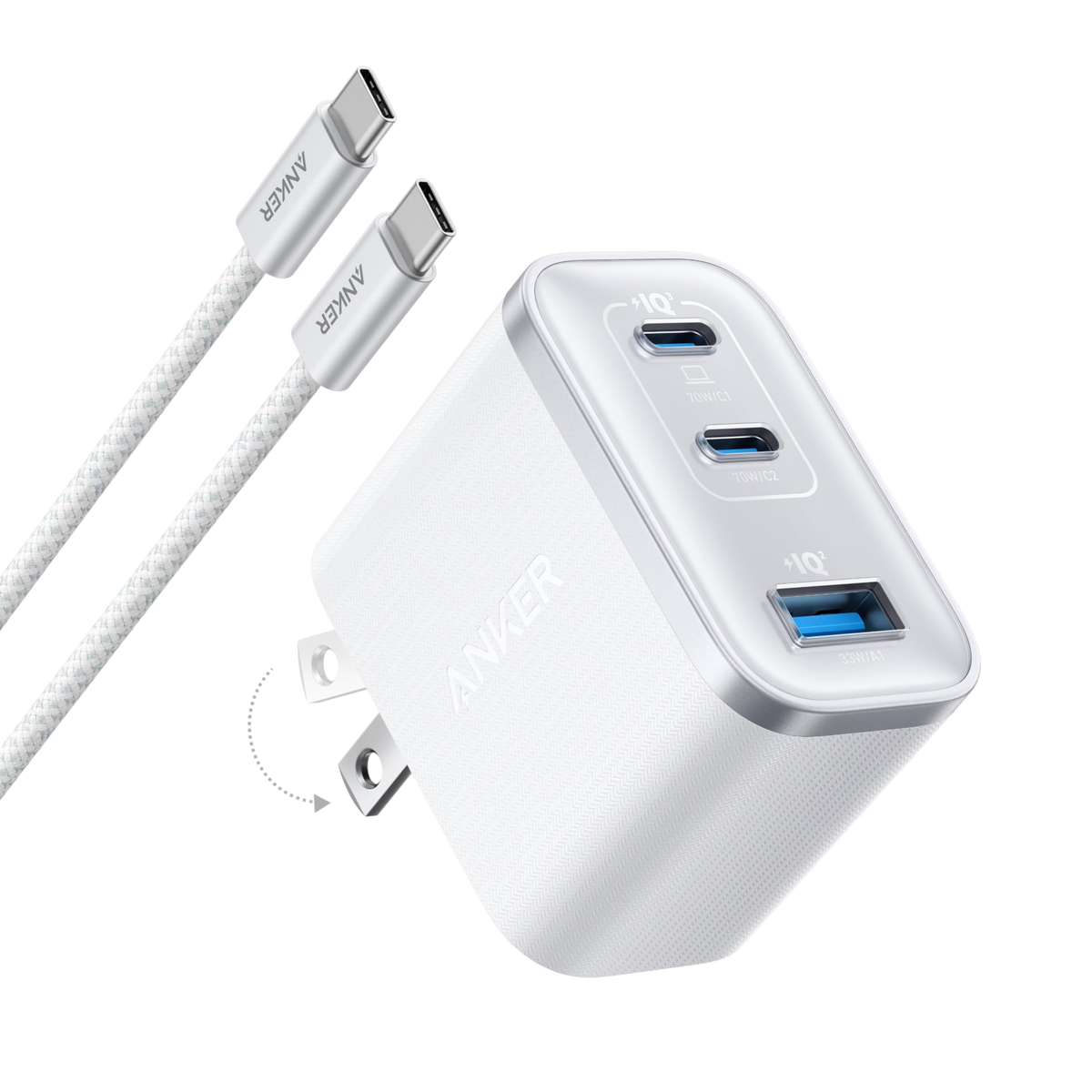 Cargador Anker Nano 70W 2C1A