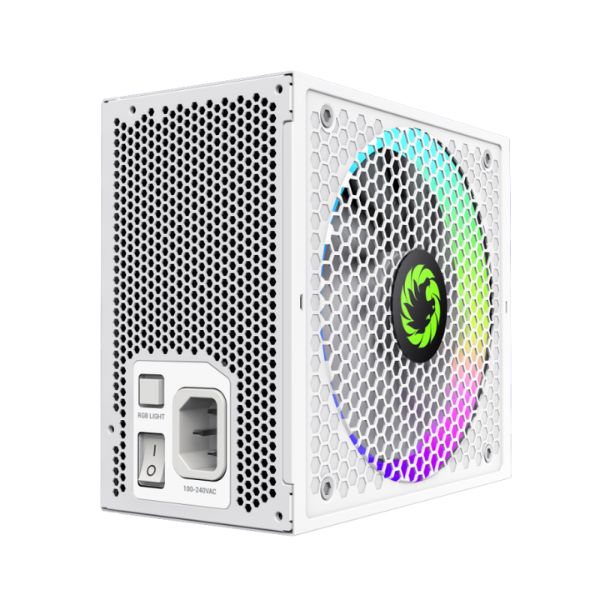 Fuente de Poder GameMax GX-850 PRO 850W Blanco - Certificación 80 PLUS GOLD, ATX 3.0, Modular, PCIe 5.0, Ventilador Silencioso