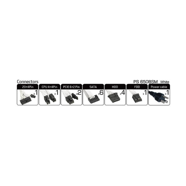 Fuente-de-Poder-PowerSpec-650W-80-PLUS-Bronze-Semi-Modular-ATX-White