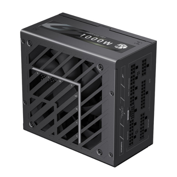 Fuente de Poder - Gamemax - GZ 1000G BK - 1000W - ATX 3.1 - PCIe 5.1 - 80 PLUS Gold - Full Modular - 12V-2x6 - Active PFC - Negro