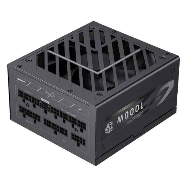 Fuente de Poder - Gamemax - GZ 1000G BK - 1000W - ATX 3.1 - PCIe 5.1 - 80 PLUS Gold - Full Modular - 12V-2x6 - Active PFC - Negro