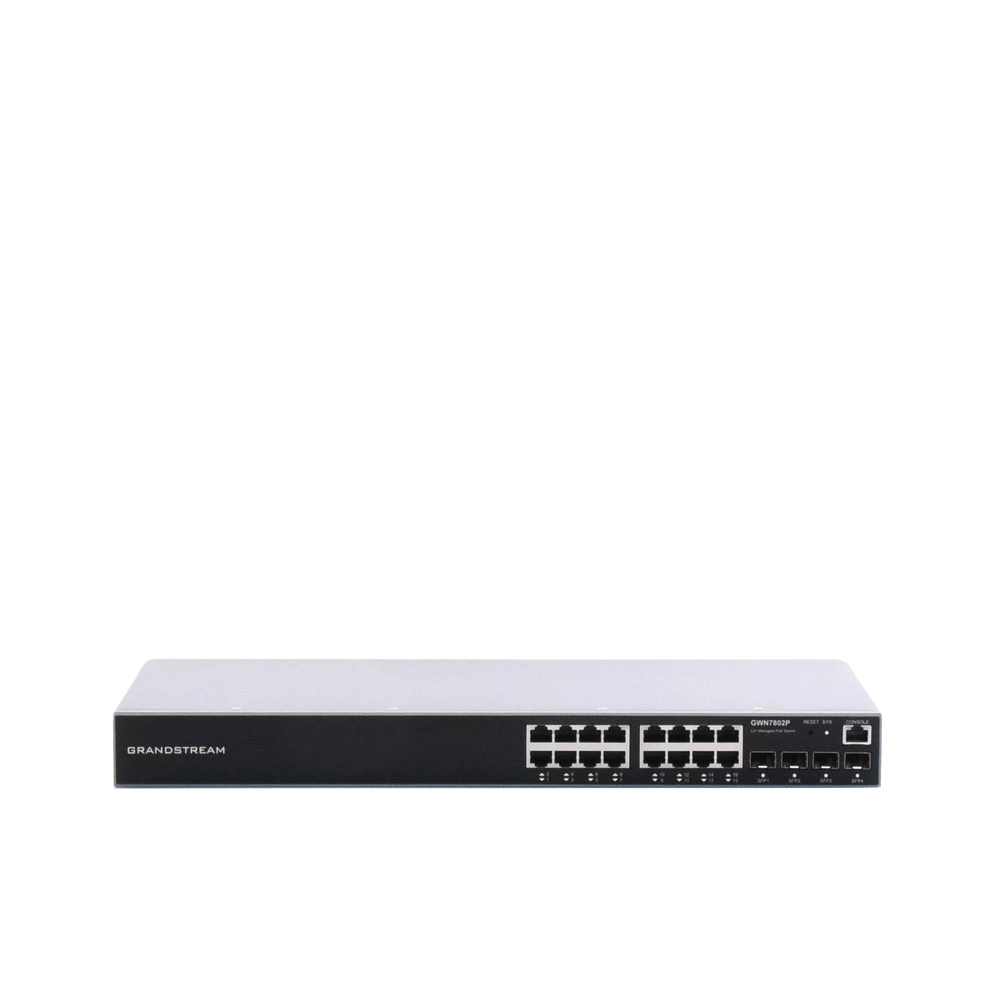 Switch Grandstream GWN7802P 16 Puertos PoE+ Gigabit