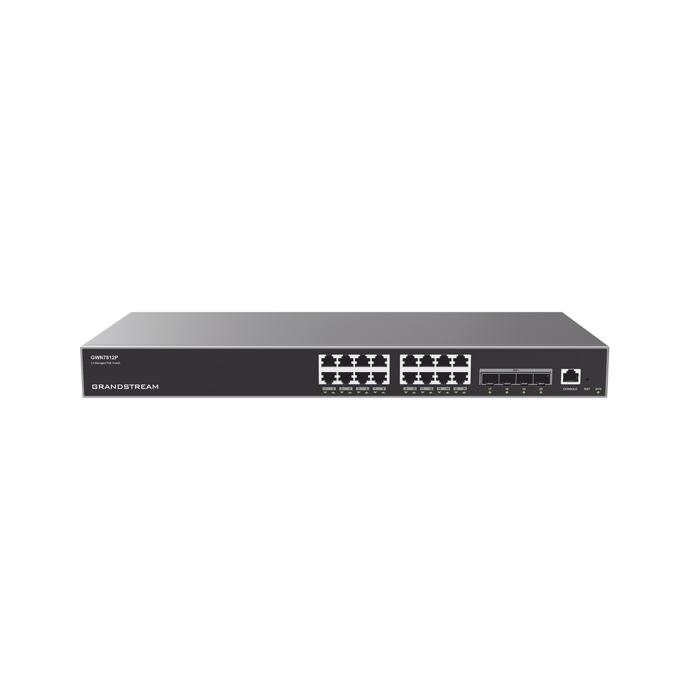 Switch Grandstream GWN7812P 16 Puertos PoE+ Gigabit
