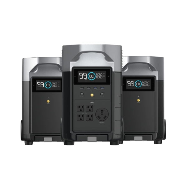 Generador - Energía - EF - ECOFLOW - DELTA Pro - 10,8 kWh - LiFePO4 - 3600 W - Expansible - Solar - EFD500 - Negro