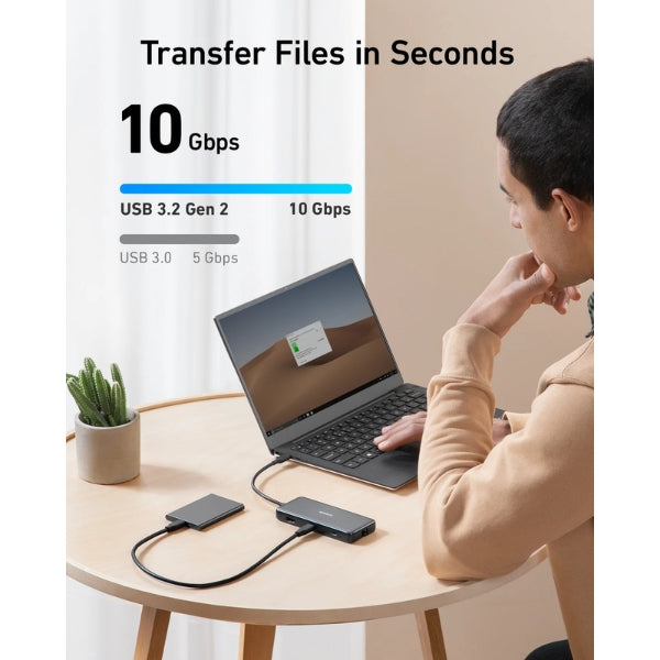 Hub-USB-C-Anker-8-en-1-10G-4K-HD