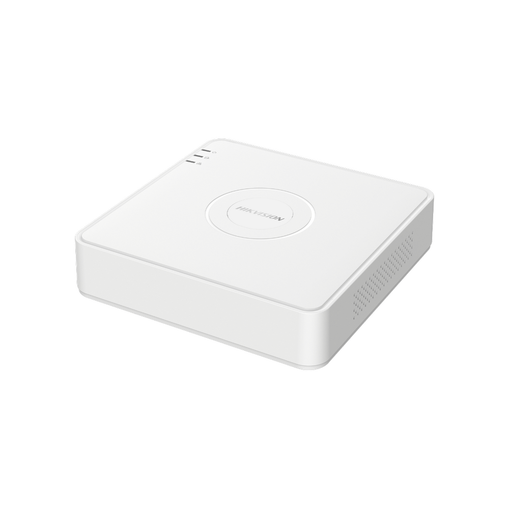 DVR Hikvision - 4 Canales TURBOHD - 1 Bahía de Disco Duro - H.265+ - Audio por Coaxitrion - IDS7104HQHIM1/S(E)