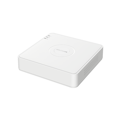 DVR Hikvision - 4 Canales TURBOHD - 1 Bahía de Disco Duro - H.265+ - Audio por Coaxitrion - IDS7104HQHIM1/S(E)