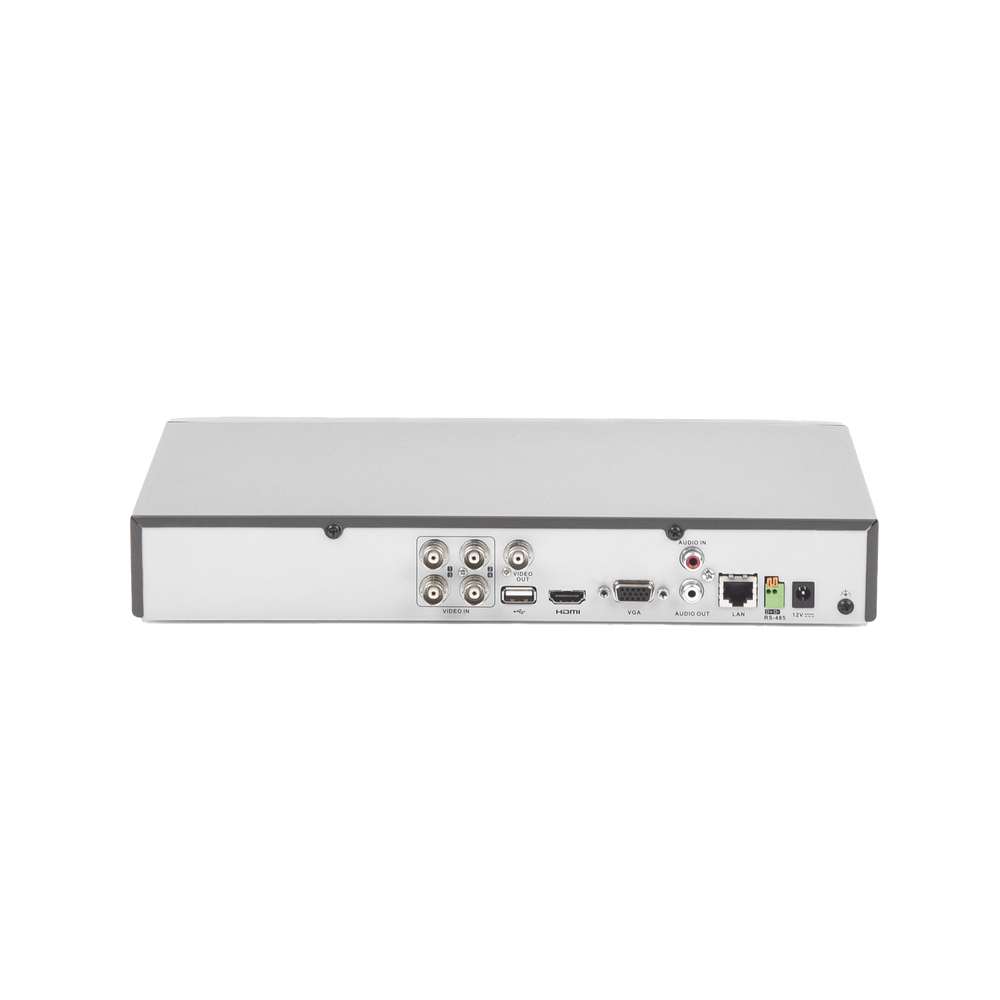 DVR Hikvision - (ACUSENSE - Evita Falsas Alarmas) DVR 4 Megapixel - 4 Canales TURBOHD + 2 Canales IP - 1 Bahía de Disco 