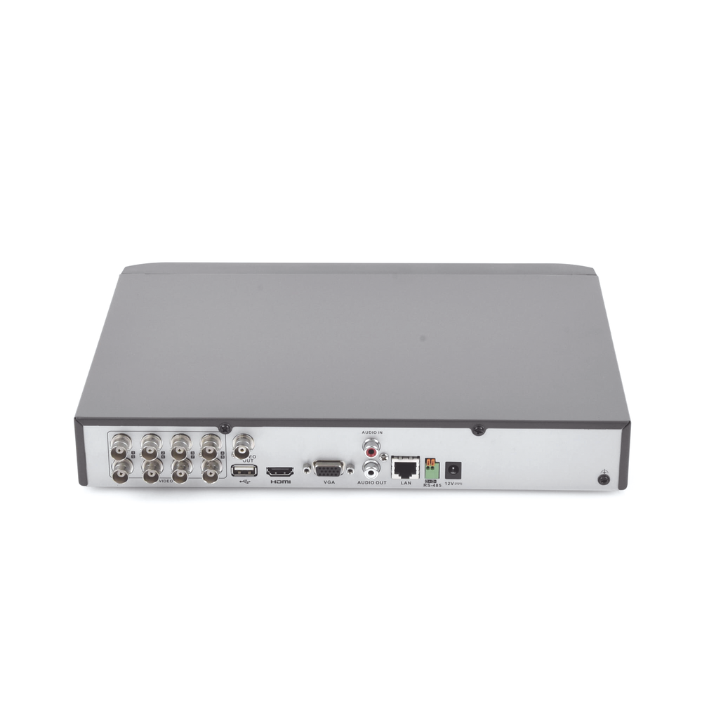 DVR Hikvision - (RECONOCIMIENTO DE ROSTROS) DVR 4 Megapixel - 8 Canales TURBOHD + 4 Canales IP - 1 Bahía de Disco Duro -