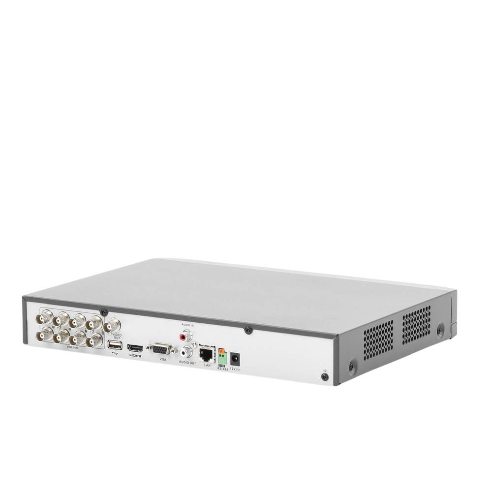 DVR Hikvision - (RECONOCIMIENTO DE ROSTROS) DVR 4 Megapixel - 8 Canales TURBOHD + 4 Canales IP - 1 Bahía de Disco Duro -