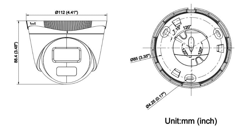 Cámara de Seguridad HiLook by Hikvision - HiLook Series - Turret IP 2 Megapixel - 30 mts IR - Exterior IP67 - IPC-T221H(