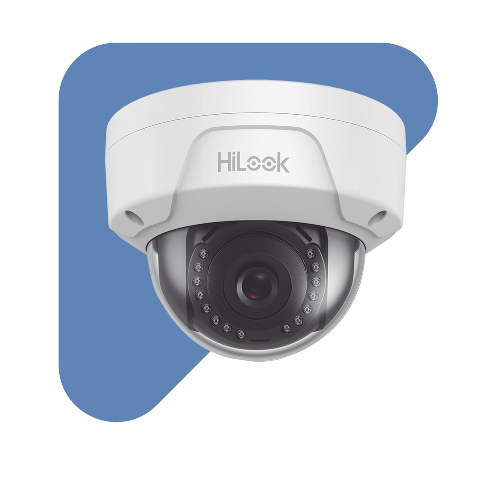 Cámara de Seguridad HiLook by Hikvision - HiLook Series - Domo IP 4 Megapixel - 30 mts IR - Exterior IP67 - IPC-D140H(C)