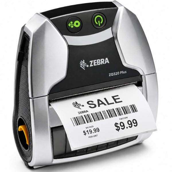 Impresora - Zebra ZQ320+ - Mobile Barcode Printer - 3" - Direct Thermal - 203dpi - Bluetooth/Wi-Fi - ZQ32-A0W03RL-00