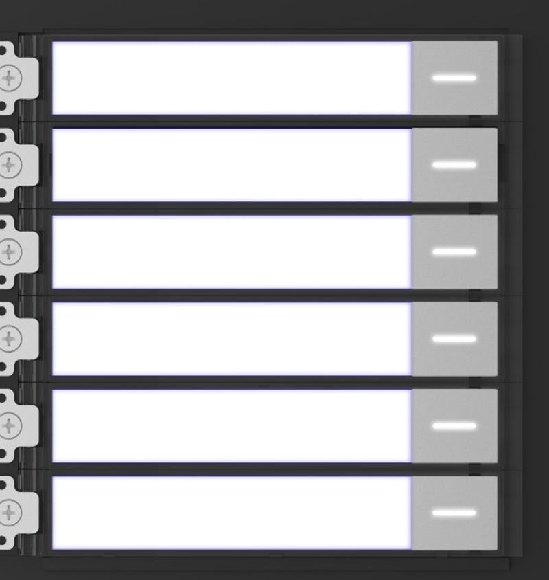Videoportero Hikvision - Módulo de Botones Para Videoportero Modular - Llamada de un solo Toque - Soporta Hasta 6 Monito