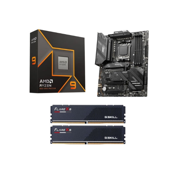 Kit-PC-AMD-Ryzen-9-9900X+MSI-X670E-MAG-Tomahawk-WiFi+G-Skill-Flare-X5-32GB-DDR5-6000