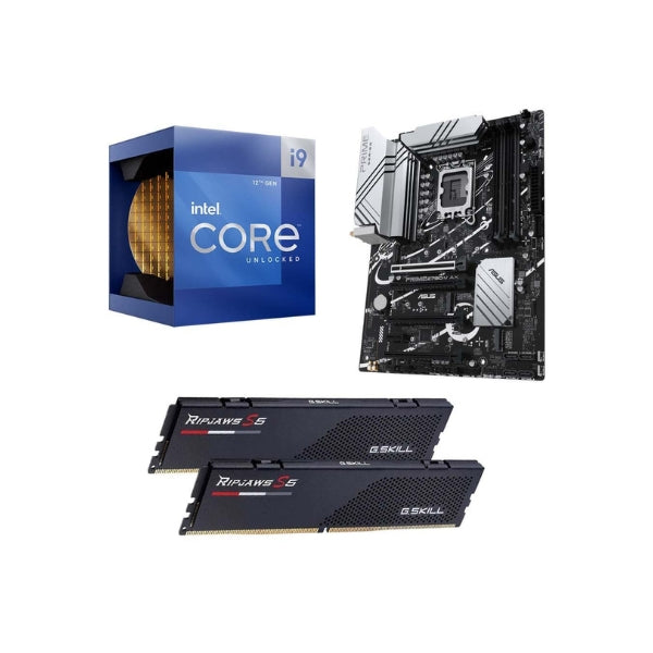 Kit-PC-Intel-Core-i9-12900K, ASUS-Z790-V-Prime-AX-DDR5, G-Skill-Ripjaws-S5-32GB-Kit-DDR5-6000