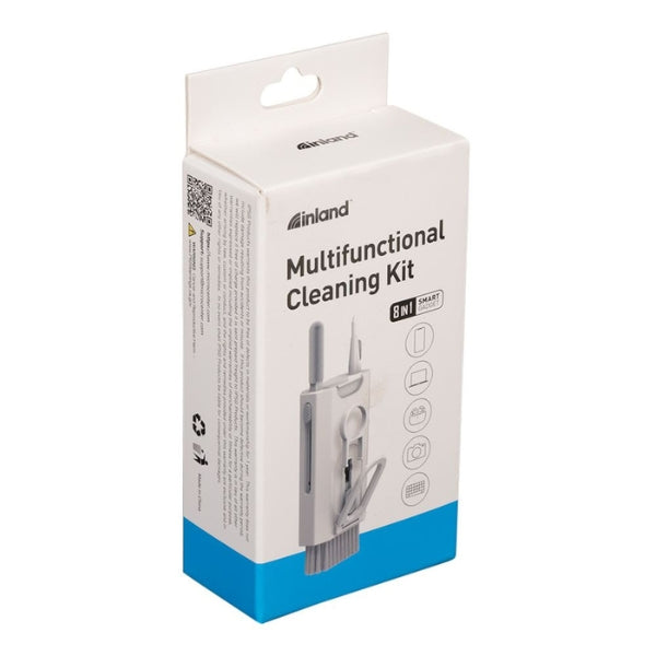 Kit de Limpieza Inland 8 en 1 para AirPods y Dispositivos - Blanco - AS-Q8