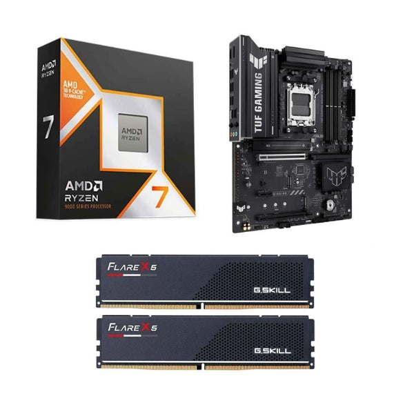 Kit para PC: AMD Ryzen 7 9800X3D ASUS B650E TUF Gaming WiFi G.Skill Fl