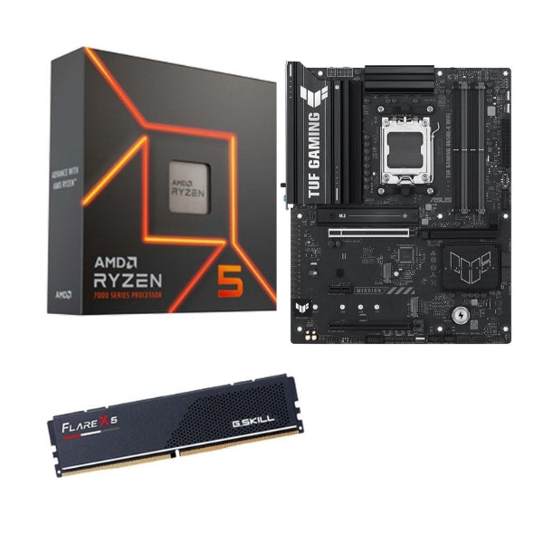 Kit-para-PC-Procesador-AMD-Ryzen-5-7600X-6-Núcleos-4,7GHz-32MB-Cache-+-Tarjeta-Madre-ASUS-B650E-E-TUF-Gaming-WiFi-Socket-AM5-DDR5-ATX-+-Memoria-RAM-16-GB-DDR5