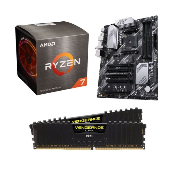 Kit-para-PC-Procesador-AMD-Ryzen-7-5800XT-8-Núcleos-3,8GHz-32MB-Cache-Tarjeta-Madre-ASUS-B550-PLUS-Prime-AC-HES-Socket-AM4-DDR4-ATX-Memoria-RAM-Corsair-Vengeance-LPX-16-GB-DDR4-3200