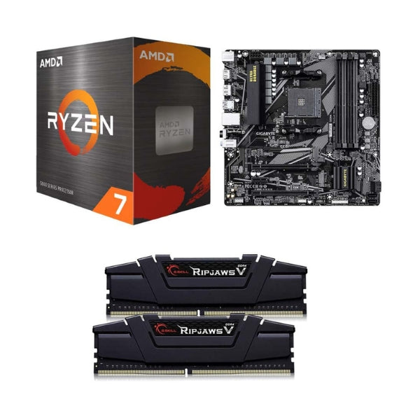 Kit-para-PC-Procesador-AMD-Ryzen-7-5800XT-8-Núcleos-3,8GHz-32MB-Cache-Tarjeta-Madre-GIGABYTE-B550M-DS3H-AC-R2-Socket-AMD-AM4-DDR4-microATX-Memoria-RAM-G,Skill-Ripjaws-V-16-GB-DDR4-3200-Black