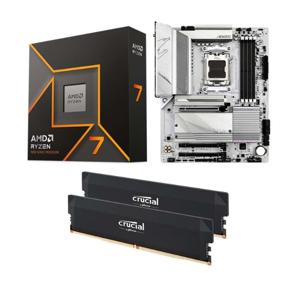 Kit-para-PC-Procesador-AMD-Ryzen-7-9700X-8-Núcleos-3,8GHz-32MB-Cache-Tarjeta-Madre-GIGABYTE-B650-Aorus-Elite-AX-Ice-Socket-AM5-DDR5-ATX-Memoria-RAM-32-GB-DDR5