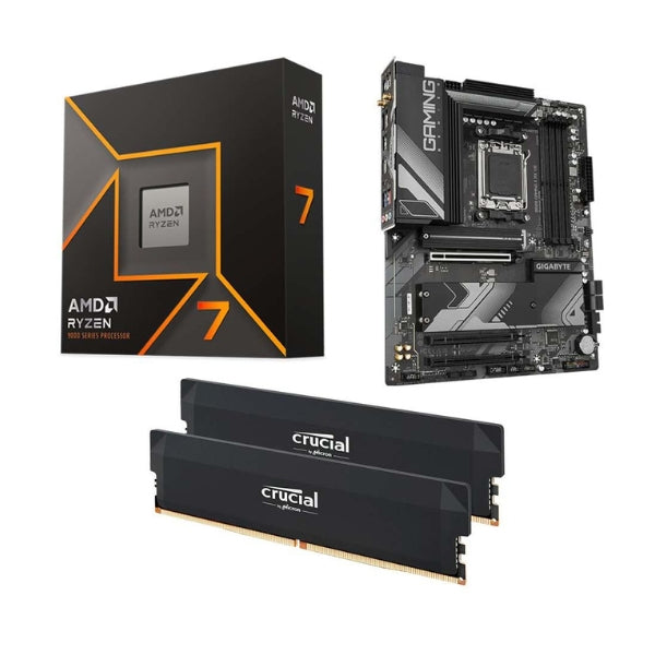 Kit-para-PC-Procesador-AMD-Ryzen-7-9700X-8-Núcleos-3,8GHz-32MB-Cache-Tarjeta-Madre-GIGABYTE-B650-Gaming-X-AX-V2-Socket-AM5-DDR5-ATX-Memoria-RAM-32-GB-DDR5