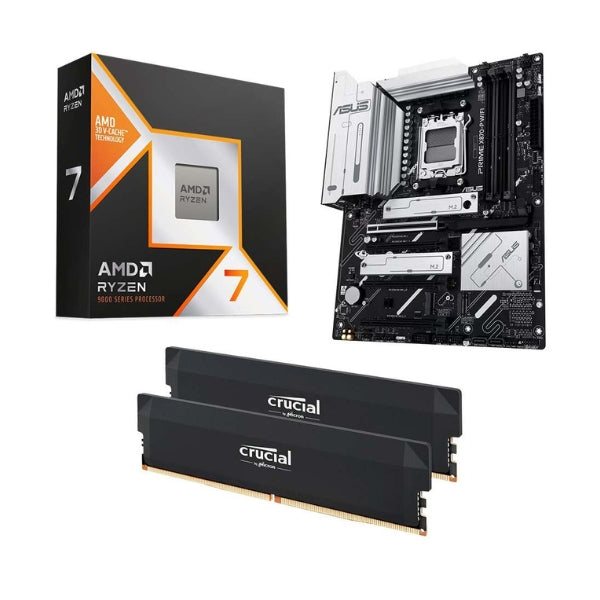 Kit-para-PC-Procesador-AMD-Ryzen-7-9850X3D-8-Núcleos-4,70GHz-96MB-Cache-Tarjeta-Madre-ASUS-X870-P-Prime-WiFi-Socket-AM5-DDR5-ATX-Memoria-RAM-32-GB-DDR5