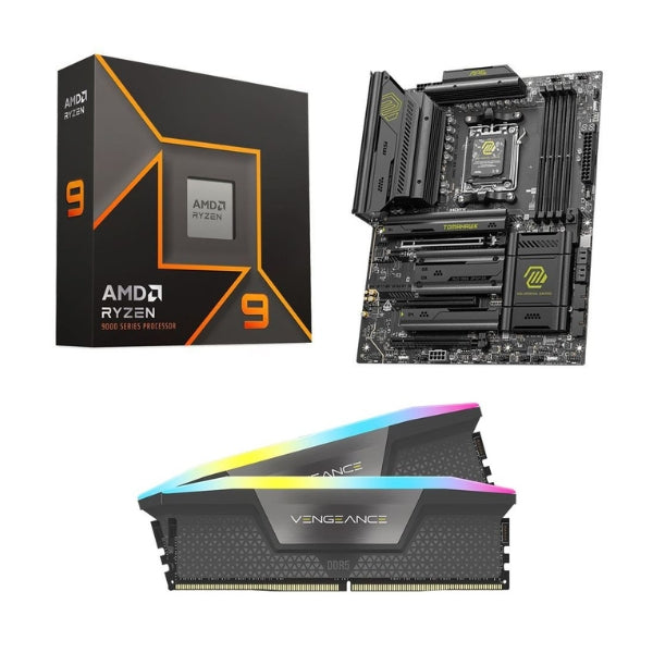Kit-para-PC-Procesador-AMD-Ryzen-9-9900X-12-Núcleos-4,4GHz-64MB-Cache-Tarjeta-Madre-MSI-X870E-MAG-Tomahawk-WiFi-Socket-AM5-DDR5-ATX-Memoria-RAM-Corsair-Vengeance-RGB-32-GB-DDR5-6000-Black