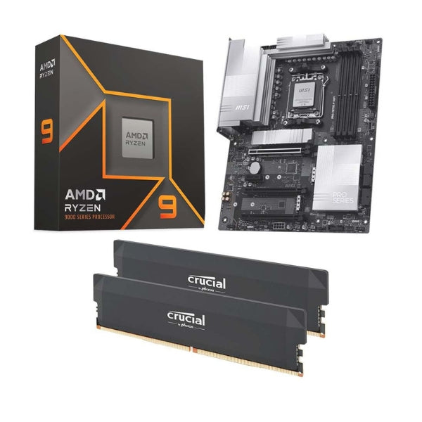 Kit-para-PC-Procesador-AMD-Ryzen-9-9900X-12-Núcleos-4,4GHz-64MB-Cache-Tarjeta-Madre-MSI-X870E-P-Pro-WiFi-Socket-AM5-DDR5-ATX-Memoria-RAM-32-GB-DDR5