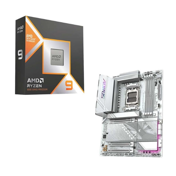 Kit-para-PC-Procesador-AMD-Ryzen-9-9950X3D-16-Núcleos-4,3GHz-128MB-Cache-Tarjeta-Madre-GIGABYTE-X870E-Aorus-Elite-Ice-WiFi7-Socket-AM5-DDR5-ATX