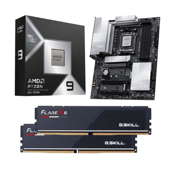 Kit-para-PC-Procesador-AMD-Ryzen-9-9950X3D2-16-Núcleos-4,30GHz-192MB-Cache-Tarjeta-Madre-MSI-X870E-P-Pro-Socket-AM5-DDR5-ATX-Memoria-RAM-G,Skill-Flare-X5-Series-32-GB-DDR5-6000