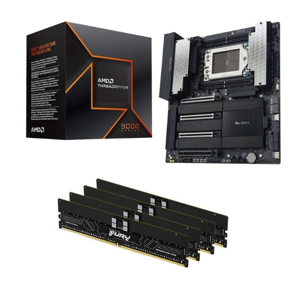 Kit-para-PC-Procesador-AMD-Ryzen-Threadripper-9960X-24-Núcleos-4,2GHz-128MB-Cache-Tarjeta-Madre-ASUS-TRX50-SAGE-Pro-WS-WiFi-Socket-sTR5-DDR5-CEB-Memoria-RAM-Kingston-Fury-Renegade-Pro-128-GB-DDR5-5600-ECC-Registered-Black