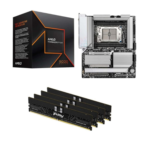 Kit-para-PC-Procesador-AMD-Ryzen-Threadripper-9960X-24-Núcleos-4,2GHz-128MB-Cache-Tarjeta-Madre-GIGABYTE-TRX50-Aero-D-Socket-sTR5-DDR5-eATX-Memoria-RAM-Kingston-Fury-Renegade-Pro-128-GB-DDR5-5600-Black