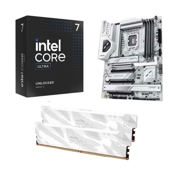 Kit-para-PC-Procesador-Intel-Core-Ultra-7-265KF-20-Núcleos-3,9GHz-30MB-Cache-Tarjeta-Madre-ASUS-Z890-AYW-Gaming-WiFi-W-Socket-LGA1851-DDR5-ATX-Memoria-RAM-Crucial-Pro-32-GB-DDR5-6400-White