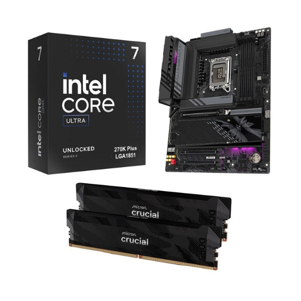 Kit-para-PC-Procesador-Intel-Core-Ultra-7-270K-Plus-24-Núcleos-3,7GHz-36MB-Cache-Tarjeta-Madre-GIGABYTE-Z890-Aorus-Elite-WiFi7-Socket-LGA1851-DDR5-ATX-Memoria-RAM-Crucial-Pro-32GB-DDR5-6400-Black